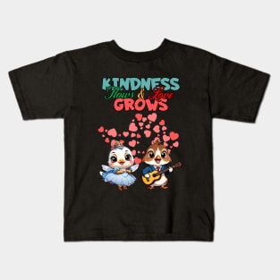 From seeds of kindness, love's garden thrives Kids T-Shirt